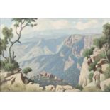 Willem Hermanus Coetzer, ORIBI GORGE, signed, oil on calico laid down on board, 60 by 90cm