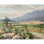 Guiseppe Catty, ON THE CALITZDORP OUDTSHOORN ROAD, signed, inscribed with the title on the