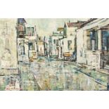 Don (Donald James) Madge,  STREET SCENE, signed, oil on board, 50 by 75cm