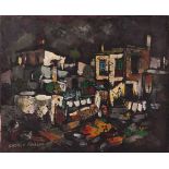 George Enslin, DISTRICT SIX , signed and dated '60, oil on canvas, 45,5 by 55,5cm