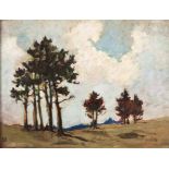 Nita (Pauline Augusta Wilhelmina) Spilhaus, LANDSCAPE WITH TREES AND CLOUDS, signed with the