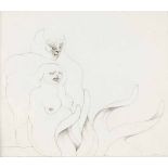 Judith Mason, FIGURES, signed, pencil on paper, 45 by 55cm
