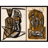 Cecil Edwin Frans Skotnes, TWO PRINTS, two, woodcuts, each signed and numbered 13/55 in pencil in