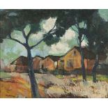 James Vicary Thackwray, COTTAGES, signed, oil on canvas, 50 by 60cm