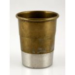 Officers Collapsible Field Service Drinking Beaker Circa 1900 Height: 7,5cm fully extended.