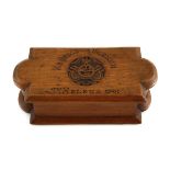 Anglo-Boer War Boer P.O.W. St Helena Trinket Box St Helena: 1901 15,5 by 7cm. Height: 5cm. A