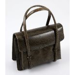 A J. SANCHIS CANET SNAKESKIN HANDBAG Small light brown vintage bag. Never been worn. Made in