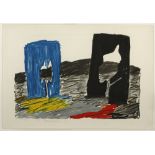 Menashe Kadishman UNTITLED serigraph and etching printed in colours, signed, dated '82 and