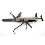 The Joseph Rodgers & Sons multipurpose Anglo-Boer War Campaign Pocket Knife When closed: 11,5cm. The