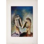 David Meshulam PUZZLE HEADS not laid down, lithograph printed in colours, signed and numbered E.A in