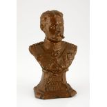 Lord Kitchener Spelter Bust Circa: 1900 Height: 16cm. A spelter bust of Lord Kitchener with plinth