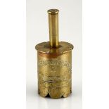 Anglo-Boer War Trench Art Hand Bell 1900-1901 Height: 10cm. Manufactured from a brass 'Pom-Pom