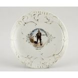 Anglo-Boer War Absent Minded Beggar Plate No maker's name, 1900 Diameter: 19,5cm. Decorated white