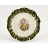 Anglo-Boer War Souvenir Plate 1900 Diameter: 22cm. White china plate with raised patterned