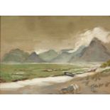 Emily Isabel Fern (South African 1881--1953) CAPE PENINSULA signed and dated 1952 watercolour over