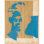 Walter Whall Battiss (South African 1906--1982) ANTINOUS silkscreen, signed, numbered 127/200 and