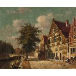 Pieter Johannes A Wagemans (Dutch 1879 - 1955-) DUTCH SCENE oil on canvas 51 by 64cm