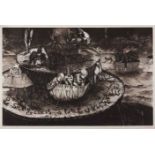 Judy Woodborne (South African 1966--) THE FEAST etching, signed, dated 1993, numbered 20/30 and