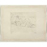 Henry Moore (British 1898--1986) TWO RECLINING FIGURES etching, signed and numbered 1/50 in pencil