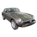 A 1975 MGB GT V8 3528cc Rover V8 engine, VIN  number GD2D12385G, 102kW, 262 Nm of torque.  The first