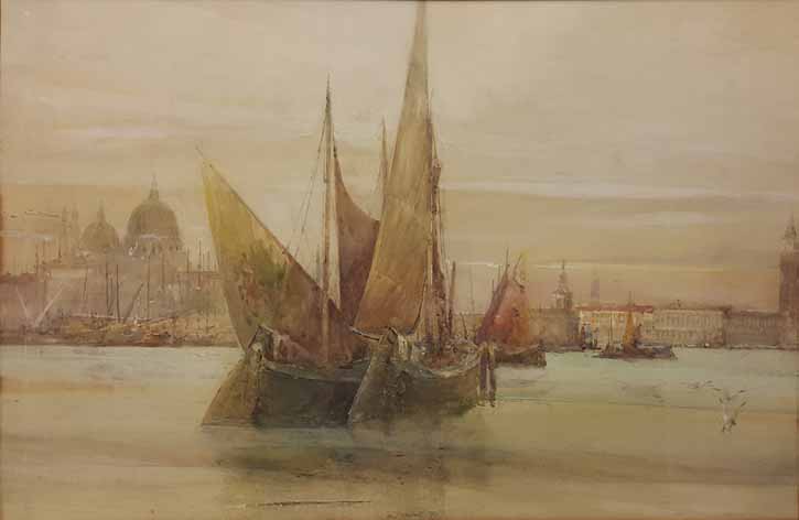 Attributed to Charles James Lauder (British 1841 --1920) A VIEW OF VENICE unsigned, the title and