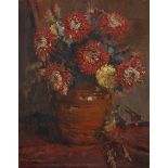 Frans David Oerder (South African 1867-1944) STILL LIFE WITH FLOWERS signed oil on canvas 89 by 70cm