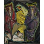 Irma Stern (South African 1894-1966) ARAB WOMEN WITH CHILDREN signed and dated 1952 oil on canvas