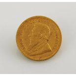 Zuid Afrikaansche Republiek HALF POND (GOLD) Pretoria: 1896. Condition of coin: VF.