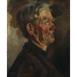 After Josef Clemens Keller (Swiss 1867-1926) PORTRAIT OF AN ELDERLY MAN signed and dated 1889 oil on