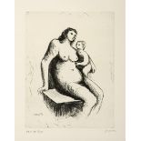 Henry Moore (British 1898-1986) MOTHER AND CHILD (Cramer 675) etching, signed, numbered 12/15  and