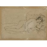 Pierre-Auguste Renoir (French 1841-1919) FEMME NUE COUCHÉE etching, signed and inscribed "original