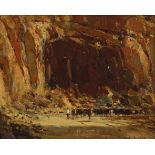 Adriaan Hendrik Boshoff (South African 1935-2007) MEIRINGSPOORT signed oil on canvas laid down on