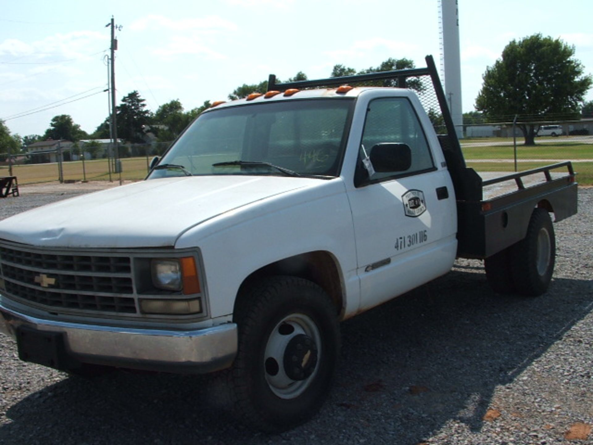 Lot 446 1993 Chevy 1T, Automatic, W/Flat Bed