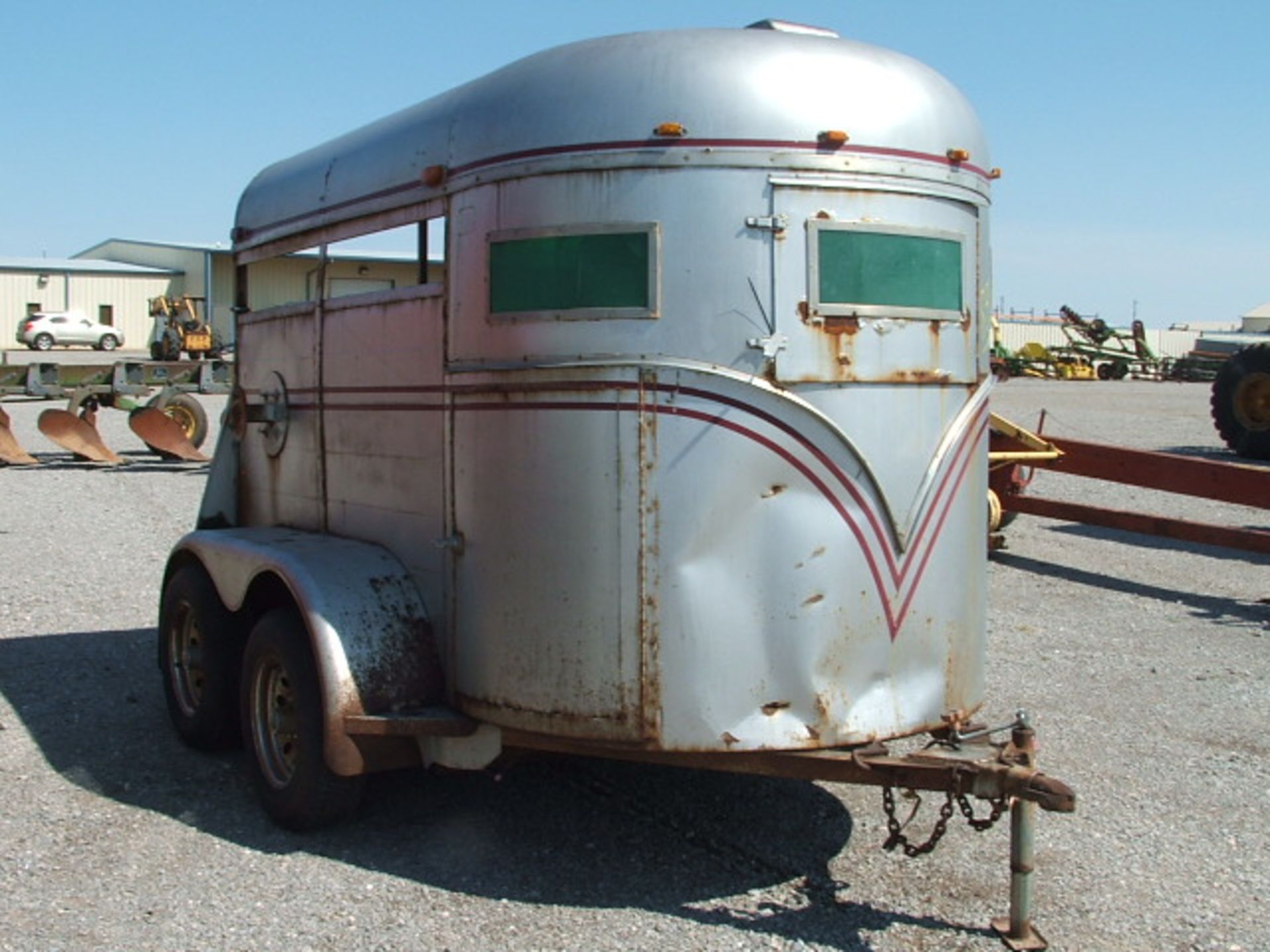 Lot 833 Stidham 2 Horse Trailer