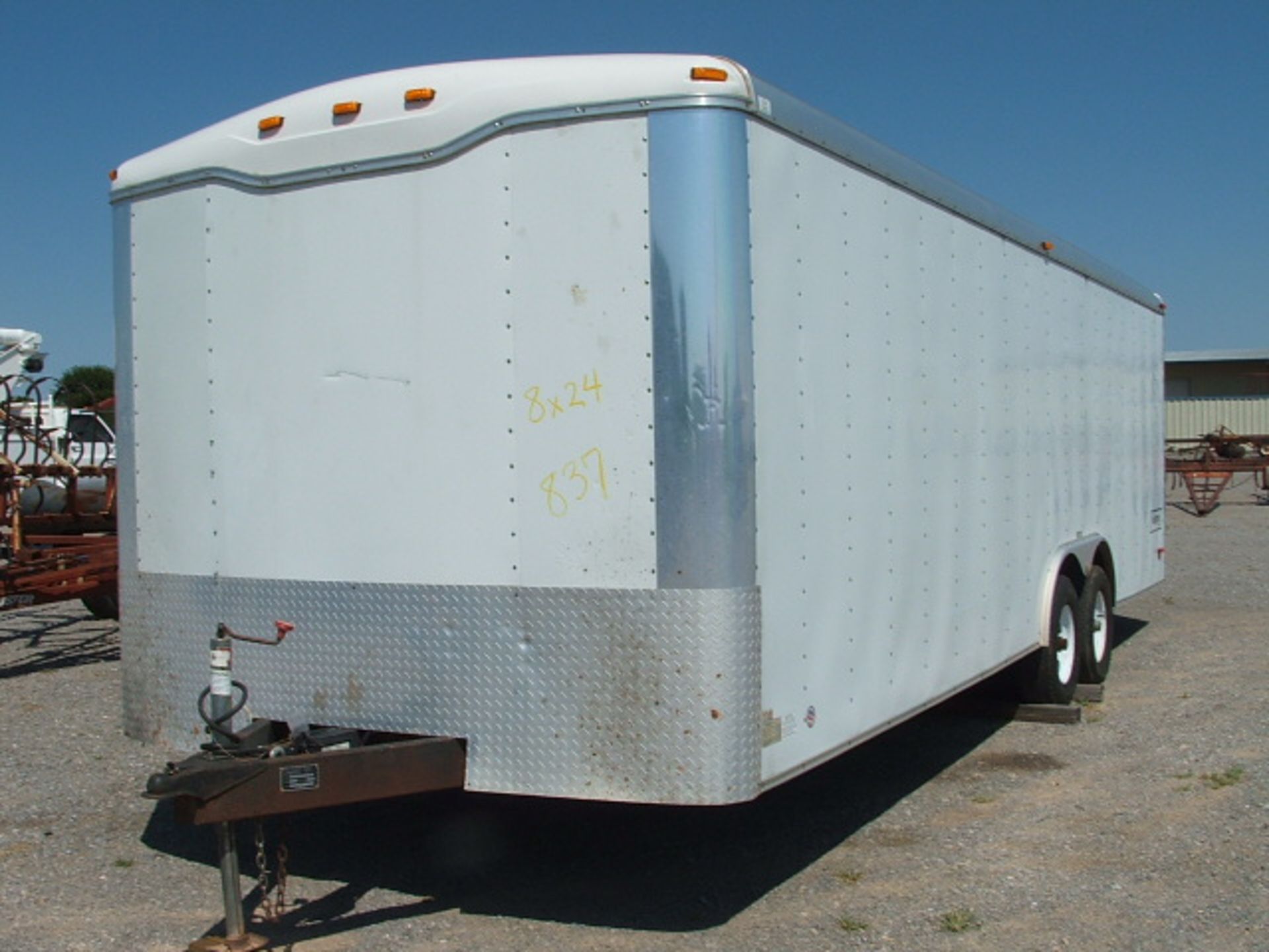 Lot 837 Haulmark 24x8 Tandem Axle Enclosed Trailer - Nice - Image 2 of 7