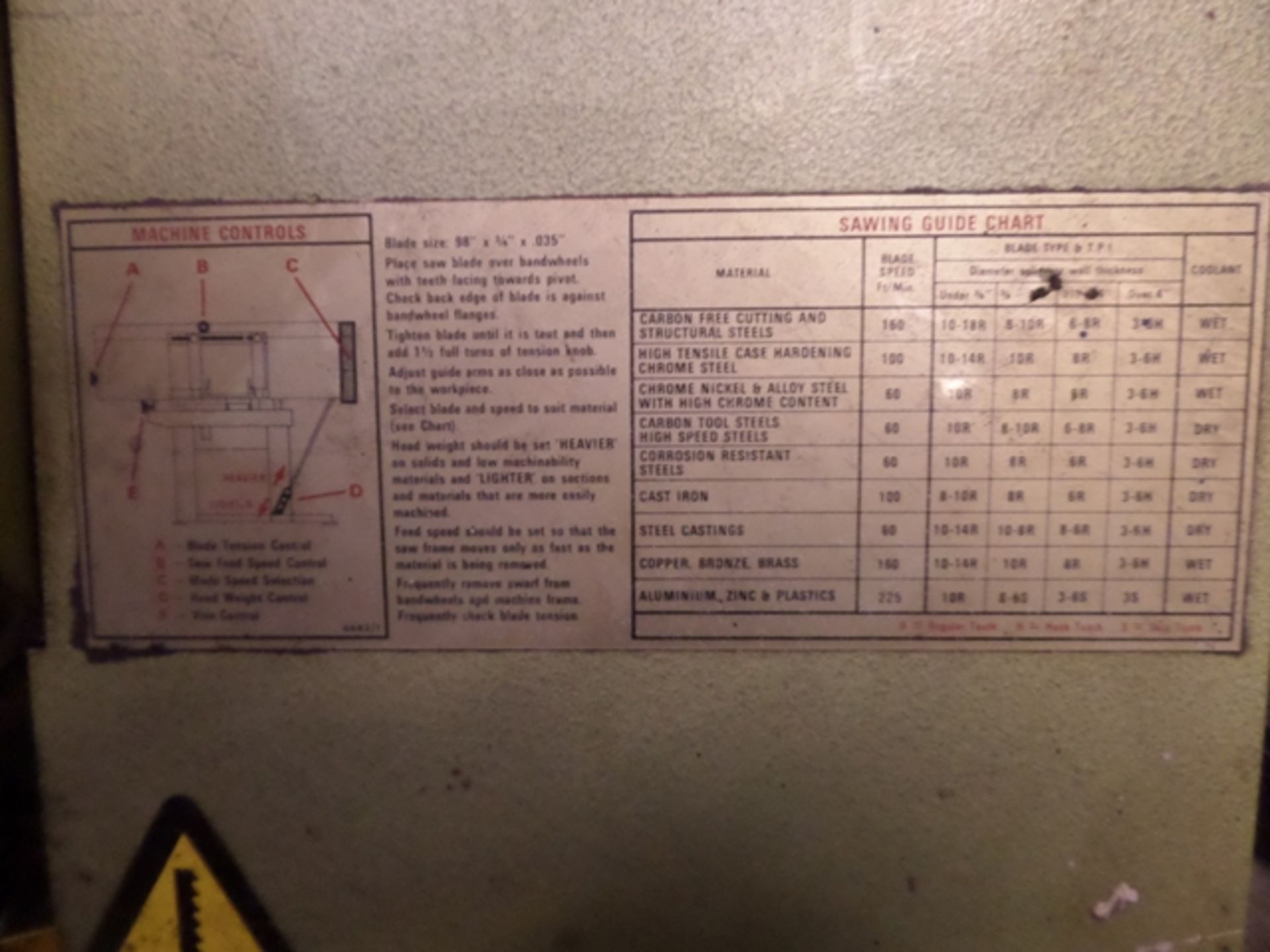 Startrite H200 W Horizontal Bandsaw - Image 4 of 9