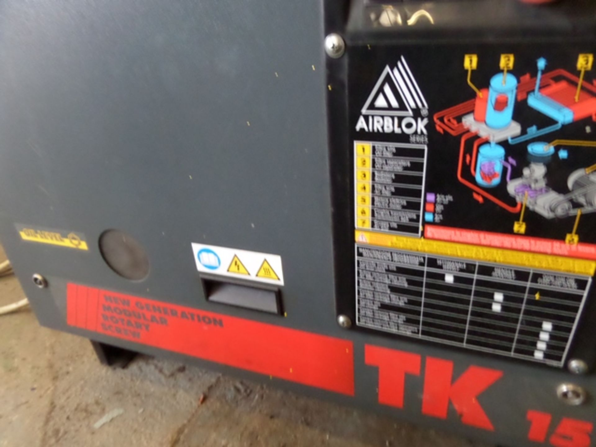 FIAC Model TK 15 Rotary Screw Compressor - Image 4 of 6