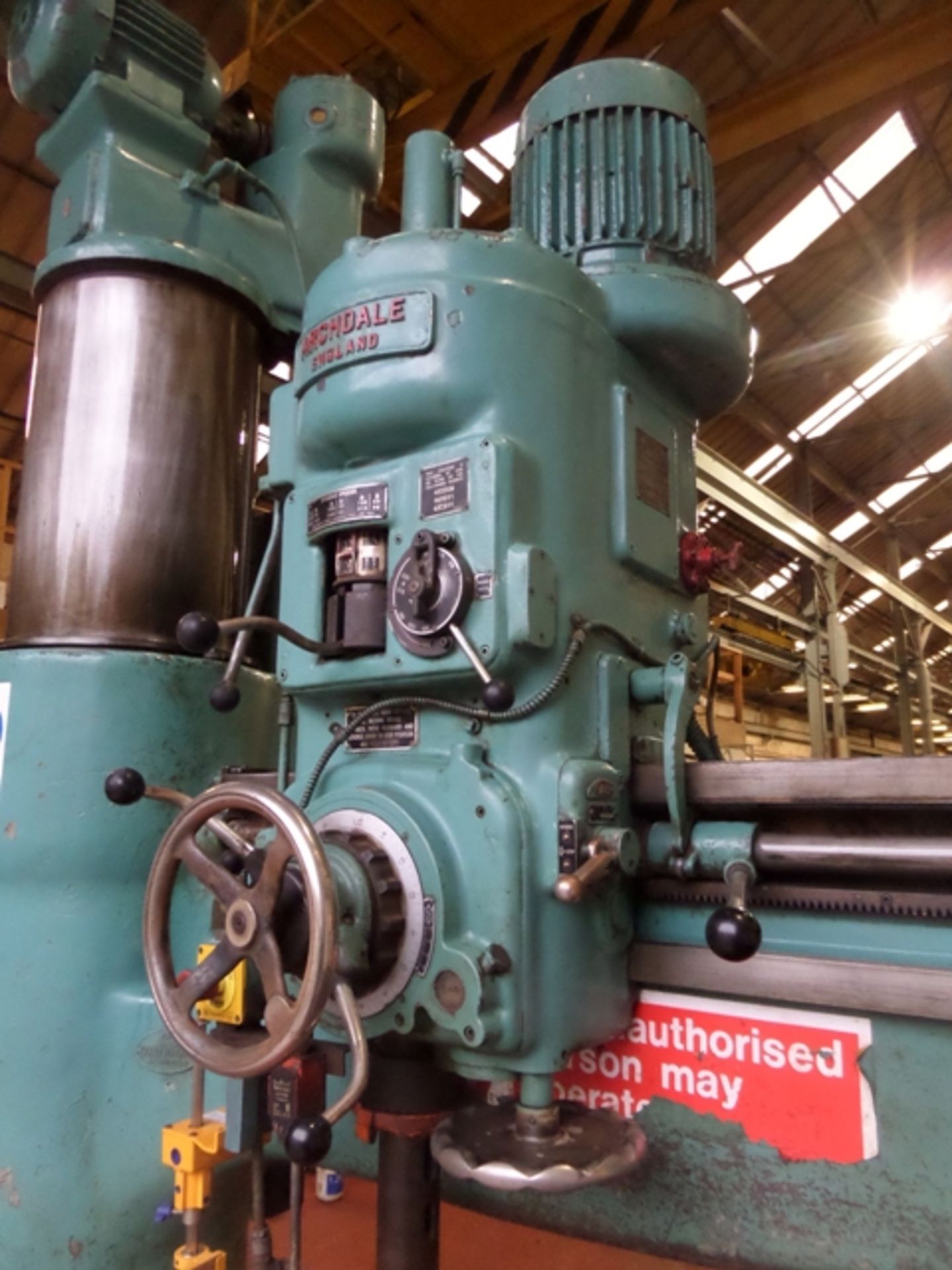 Archdale 5’ Radial Arm Drill - Image 4 of 9