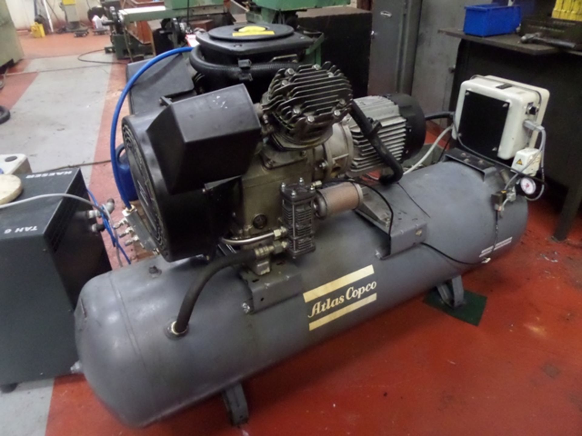 Atlas Copco Receiver Mounted Model L.T7 UV Air Compressor