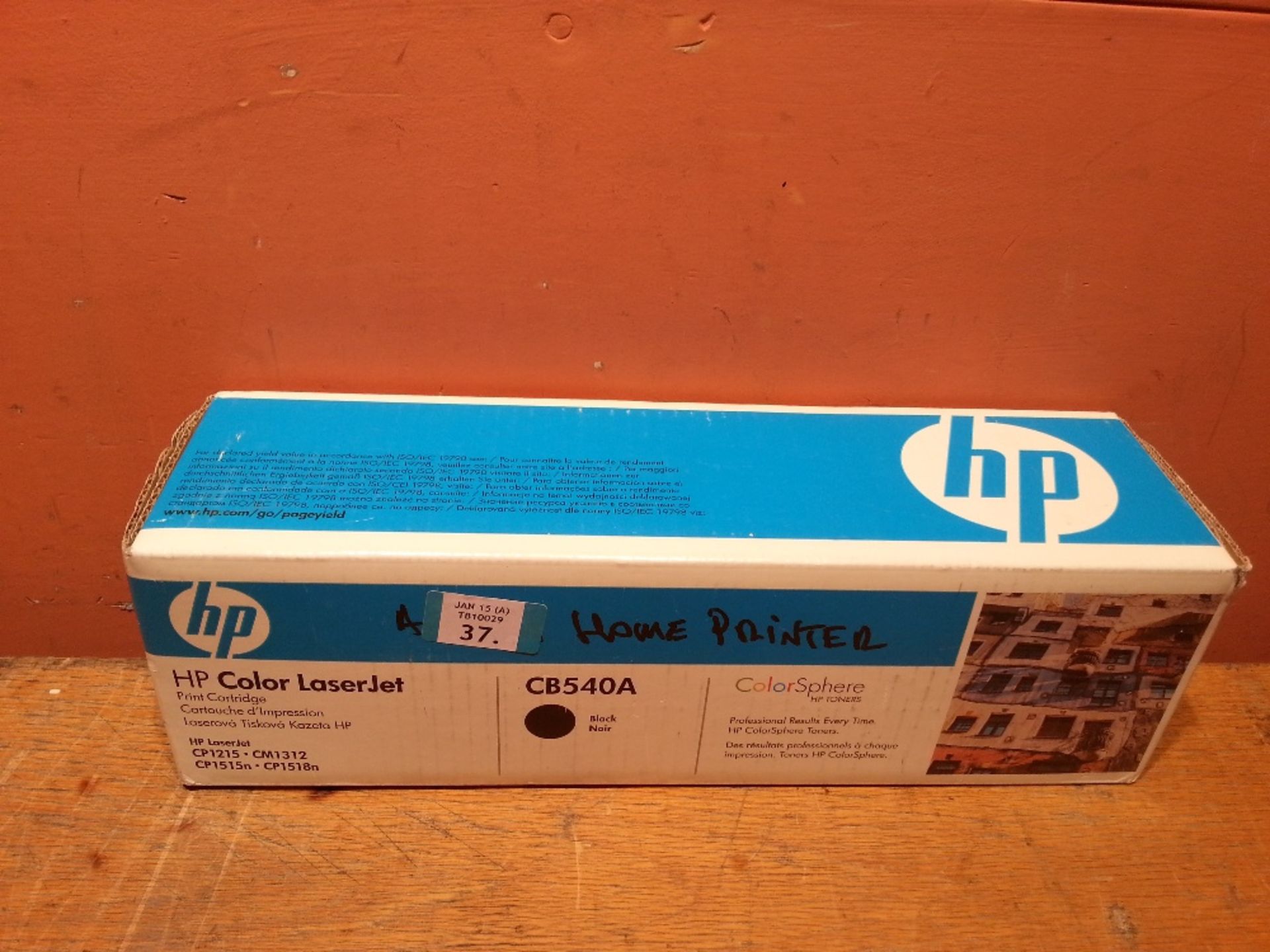 HP  Original CB540A Black Toner Cartridge For CP1215 / CM1312 / CP1515N / CP1518N - Sealed In Box