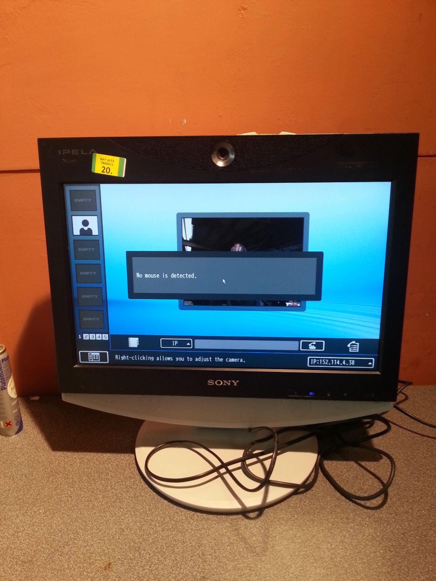 SONY  IPELA PCS-TL30 Video Conferencing System - With Flight Case - PSU - Powers On Displays An imag