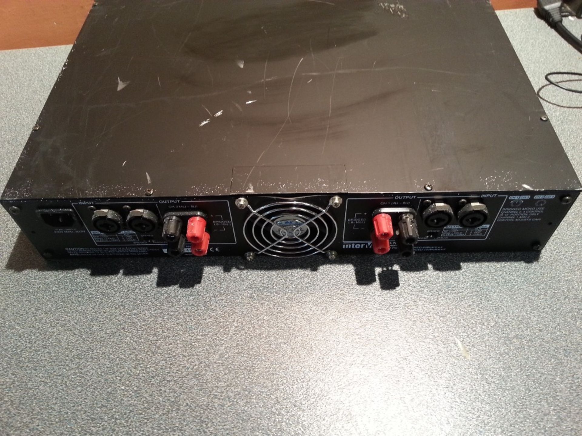 INTERM QD4240 Quad Amplifier - 4 Ch Output - 2U Rackmount - Powers On - Image 2 of 2