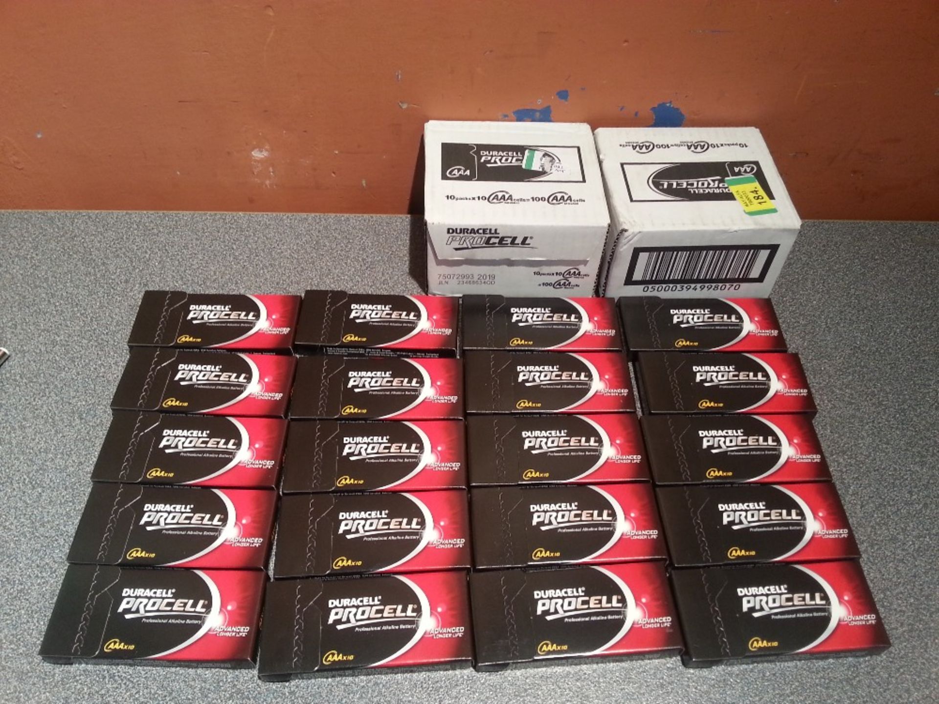 200X Brand New DURACELL  Procell AAA Batteries