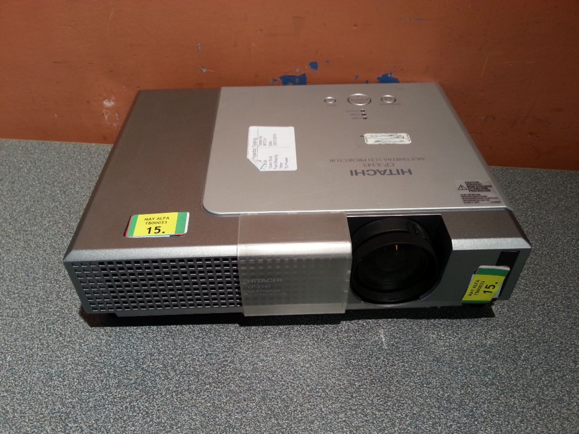 HITACHI CP-X345 Projector - Powers On Display An Image