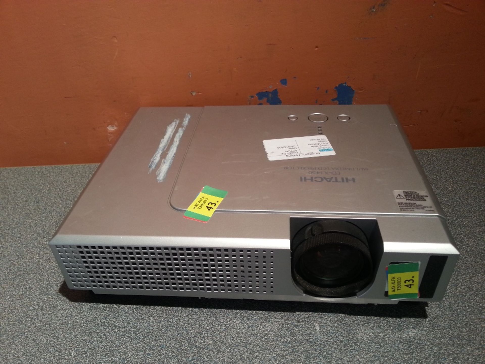 HITACHI CP-X3450 Projector - Scuffing To Casing - Powers On Displays An Image