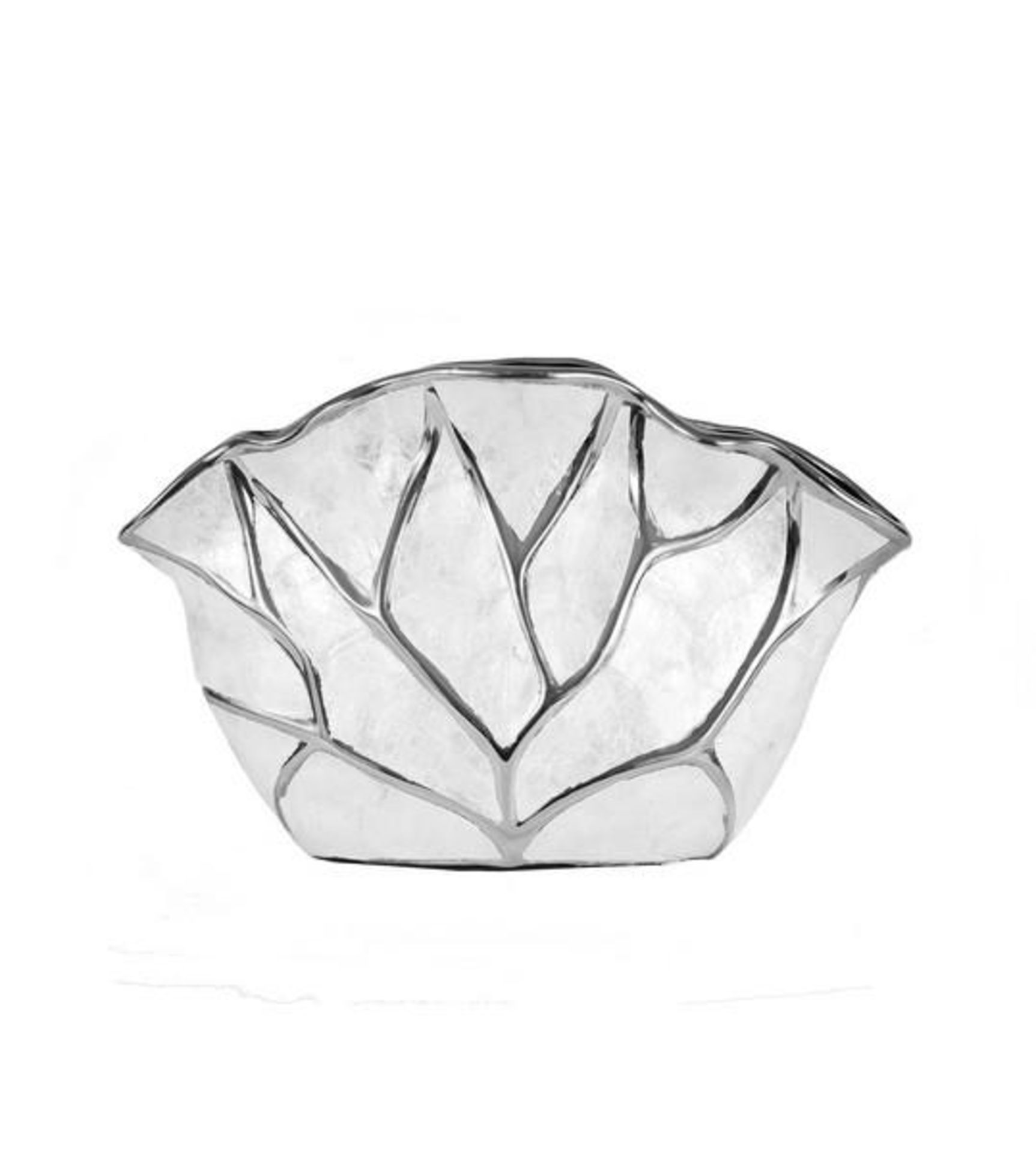 Brand New Boxed High Quality Ivy / Silver China  Medium Vase Size 26 X 42 Cm