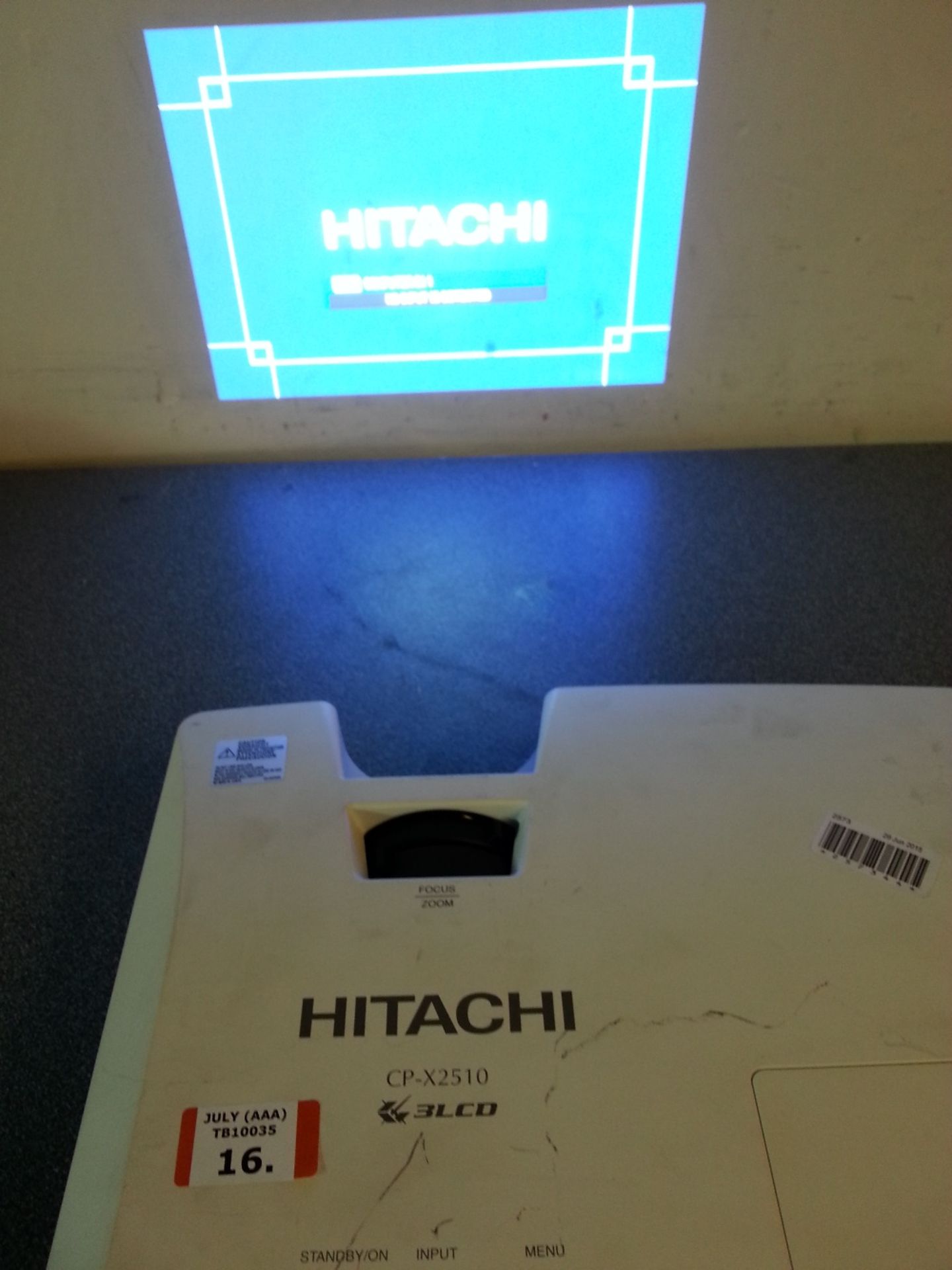 HITACHI CP-X2510 Projector - Powers On Displays An Image - Image 2 of 3