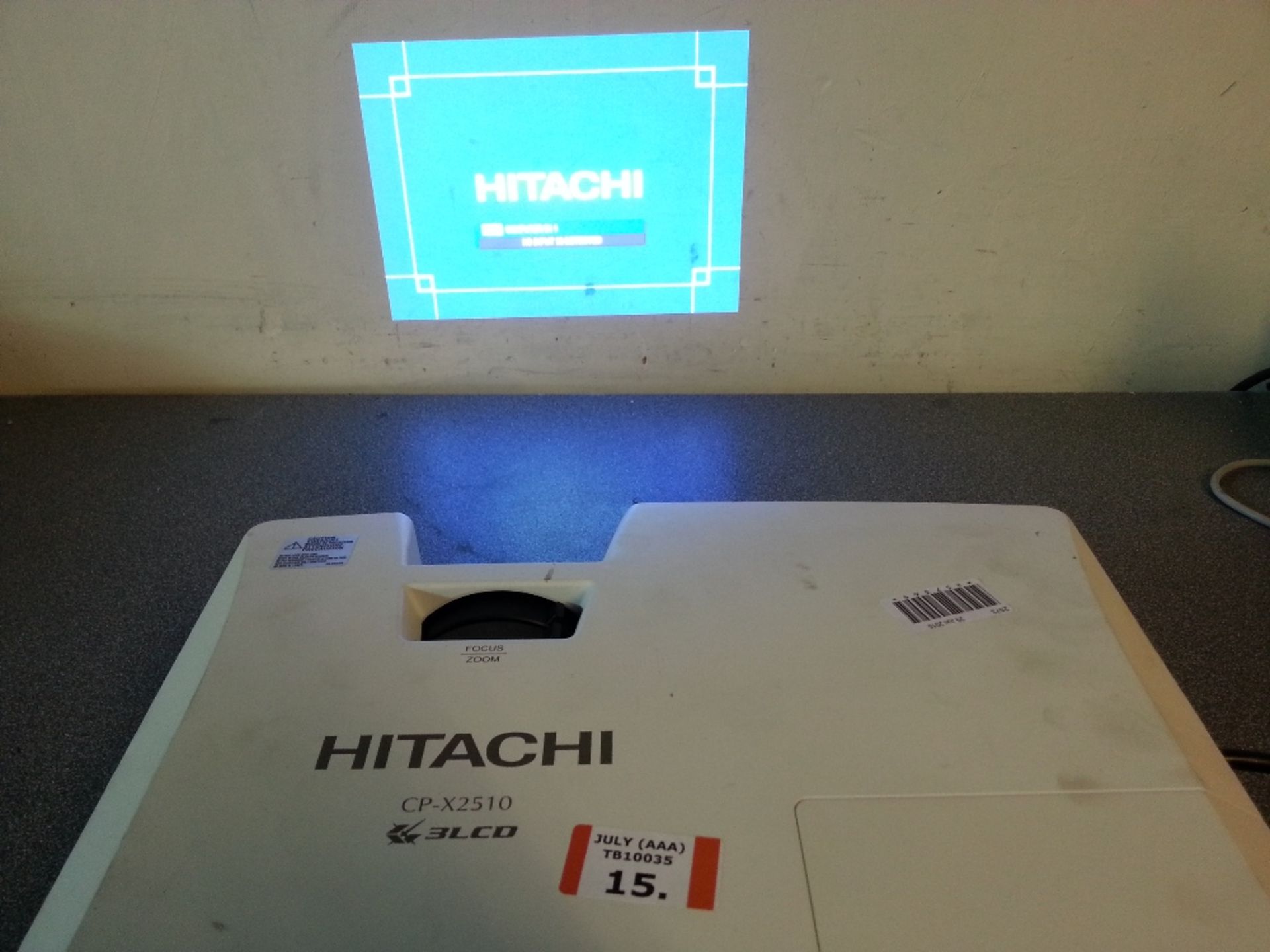 HITACHI CP-X2510 Projector - Powers On Displays An Image - Image 2 of 3