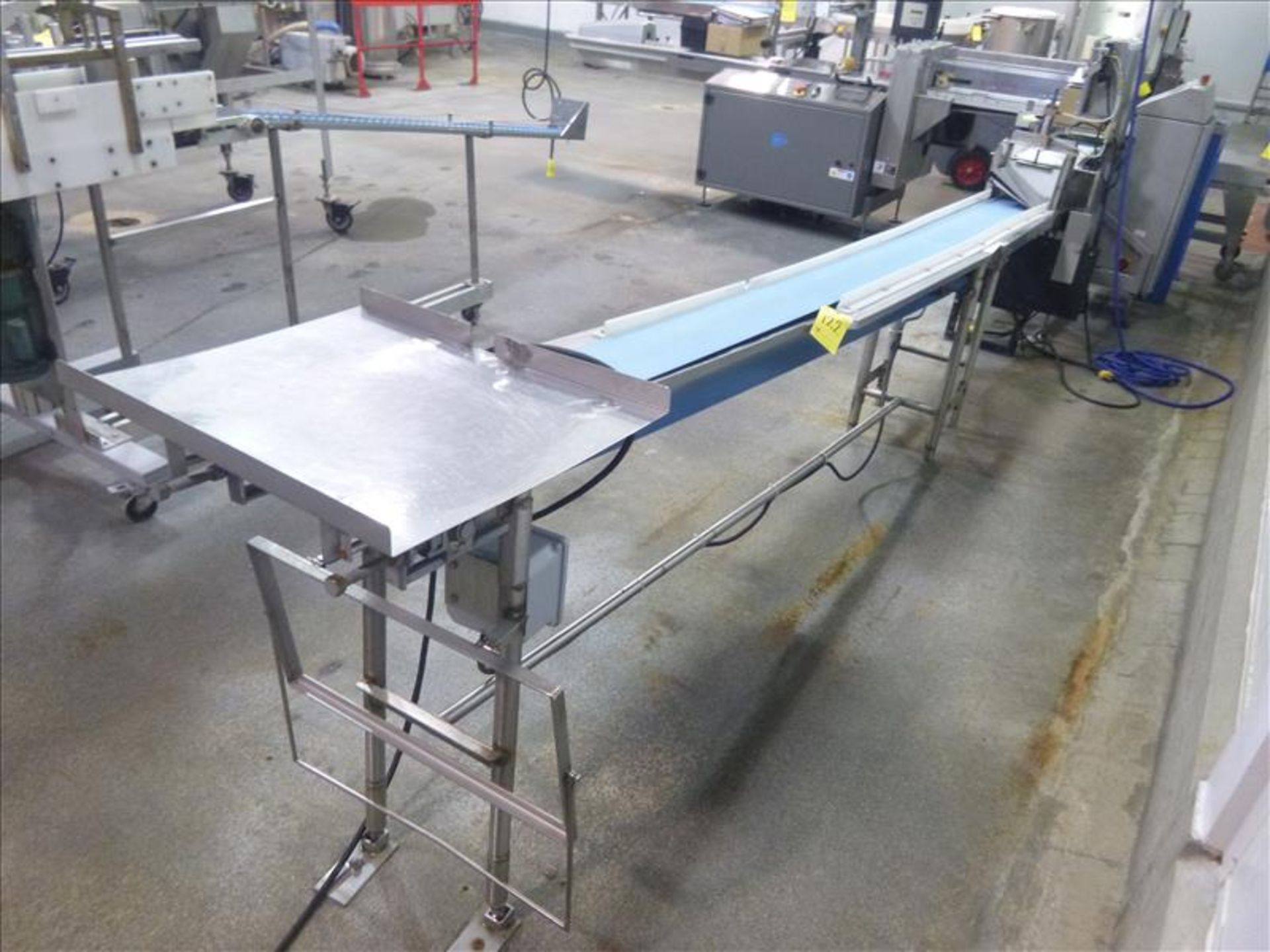 Conveyor, stainless steel, 8 in. x 13 ft. (excludes gate) (Located at 140 Panet Road, Winnipeg, MA)