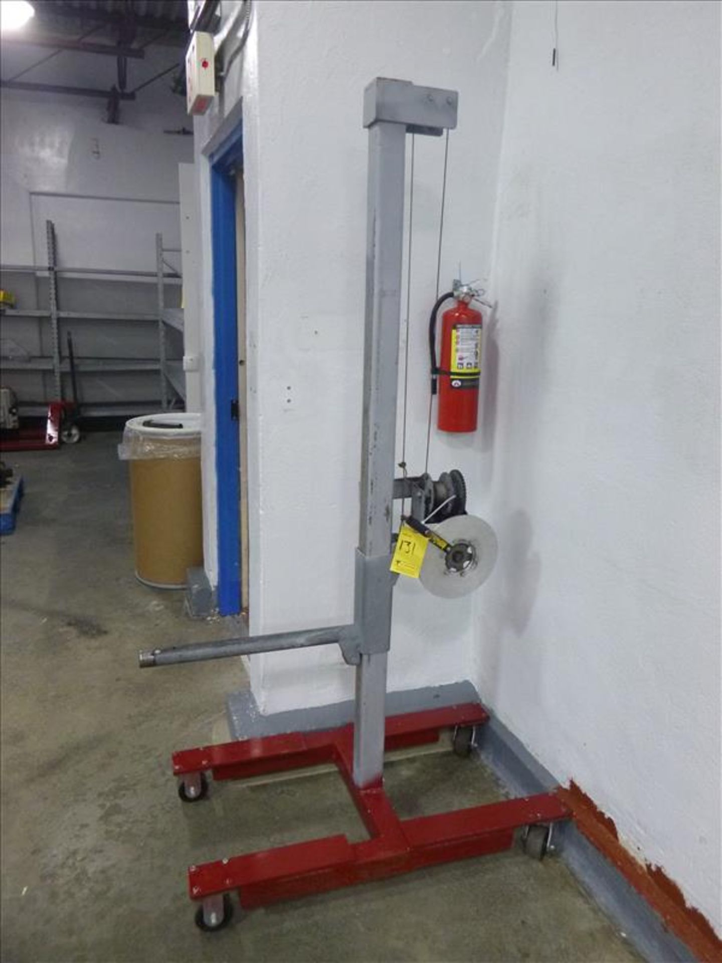 Crank Roll Lifter on casters (Located at 140 Panet Road, Winnipeg, MA)